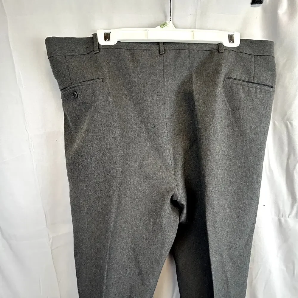 SKU2533 All Seasons Comfort Action Men's Gray Super Stretch Slacks